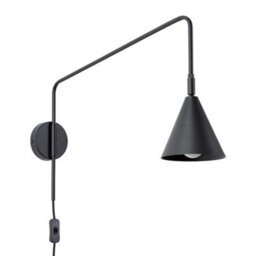 Luminosa Lighting Luminosa Nox Dome Wall Lamp Black 1X E14 - thumbnail 1