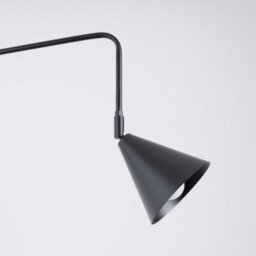Luminosa Lighting Luminosa Nox Dome Wall Lamp Black 1X E14 - thumbnail 4