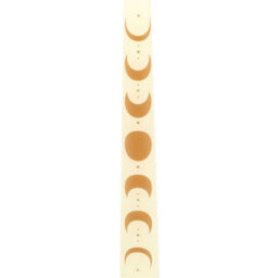 Set Of 3 Off White Moon Phases Taper Candles For Elegant Decor - thumbnail 4