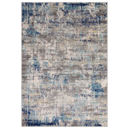 Beige Blue Modern Abstract 9mm Thick Stain-Resistant Rug For Bedroom, & Dining Room, Easy To Clean Rug-200Cm X 290Cm - thumbnail 6