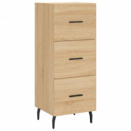 Berkfield Sideboard Sonoma Oak 34.5X34X90 Cm Engineered Wood - thumbnail 2