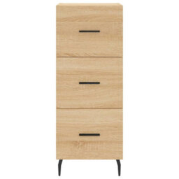 Berkfield Sideboard Sonoma Oak 34.5X34X90 Cm Engineered Wood - thumbnail 6
