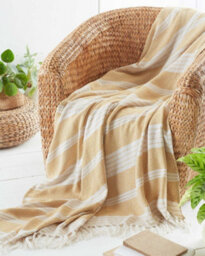 Homespace Direct Ltd Recycled Plastic Throw / Blanket Diamond Pattern