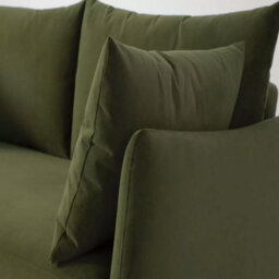 Swyft Model 08 Green Velvet Double Sofa Bed, 2 Seater Sofa, Uk Double Bed 135 X 190Cm, Fibre Cushions, Beech Wood Legs - thumbnail 6