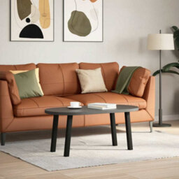 Berkfield Coffee Table Legs 4 Pcs Black 30 Cm Steel - thumbnail 3