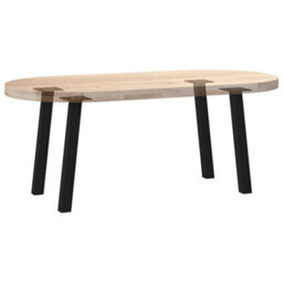 Berkfield Coffee Table Legs 4 Pcs Black 30 Cm Steel - thumbnail 7