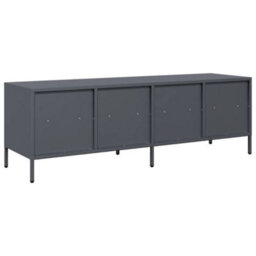 Berkfield Tv Cabinet Anthracite 135X39X43.5 Cm Cold-Rolled Steel - thumbnail 7