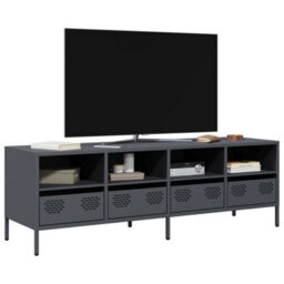 Berkfield Tv Cabinet Anthracite 135X39X43.5 Cm Cold-Rolled Steel