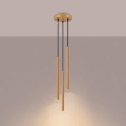 Sollux Lighting Arche Steel Gold 3 Lights Modern Pendant Lamps - thumbnail 2