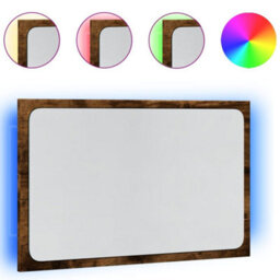 Walplus Led Bathroom Mirror Sonoma Oak 60X8.5X38 Cm Engineered Wood - thumbnail 2