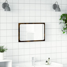 Walplus Led Bathroom Mirror Sonoma Oak 60X8.5X38 Cm Engineered Wood - thumbnail 4