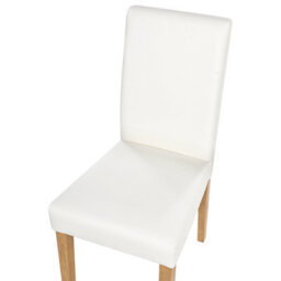 Beliani Set Of 2 Dining Chairs Broadway Faux Leather White - thumbnail 7