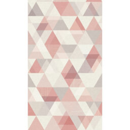 Grandeco Cruz Geometric Shapes 3 Lane Repeatable Nursery Textured Mural, 2.8 X 1.59M, Pink - thumbnail 3