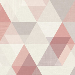Grandeco Cruz Geometric Shapes 3 Lane Repeatable Nursery Textured Mural, 2.8 X 1.59M, Pink - thumbnail 4