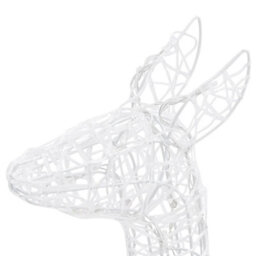 Berkfield Acrylic Reindeer Family Christmas Decoration 160 Led Cold White - thumbnail 8