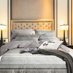 Neel Blue Double Printed Duvet Cover & 2 Matching Pillow Cases - Grey - thumbnail 5