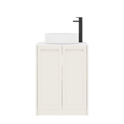 Royal Bathrooms Royal Bathroom Elmore 600mm Classic White Freestanding Vanity Unit 2 Door With Plain White Worktop & No Basin - thumbnail 7