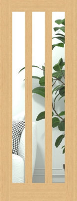 Green & Taylor Aston Oak Clear Glass Internal Door - image 1