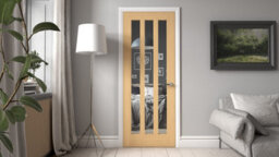 Green & Taylor Aston Oak Clear Glass Internal Door - thumbnail 2