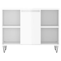 Berkfield Bathroom Cabinet High Gloss White 80X33X60 Cm Engineered Wood - thumbnail 5