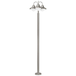 Ip44 Stainless Steel Outdoor Bollard Light With E27 Bulb Socket For Driveway And Garden - thumbnail 1