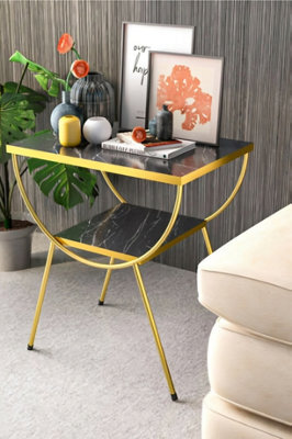 Woohoo Furniture Modern Style Side Table-Nightstand-End Table With Storage Shelf For Living Room - image 1