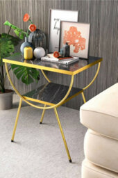 Woohoo Furniture Modern Style Side Table-Nightstand-End Table With Storage Shelf For Living Room - thumbnail 1