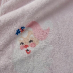 Catherine Lansfield Vintage Christmas Santa Cosy Fleece 130X170Cm Blanket Throw Pink - thumbnail 3