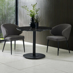 Oakham Fairmont Premium Mid Grey Fabric Dining Chairs - Set Of 2 - thumbnail 6