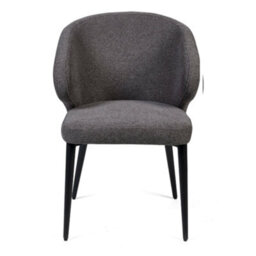 Oakham Fairmont Premium Mid Grey Fabric Dining Chairs - Set Of 2 - thumbnail 3
