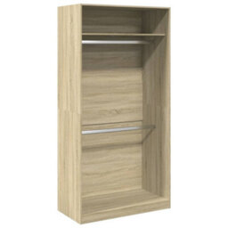 Berkfield Durable Wardrobe Sonoma Oak 100X50X200 Cm Engineered Wood - thumbnail 1