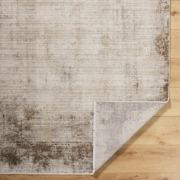 Livabliss Galey Alix Myrtle Avenue-Abstract Brown Cream Green Blue Modern Marble Fringe Living Dining Bedroom Rug 120 X 170 Cm Easy Care - thumbnail 4
