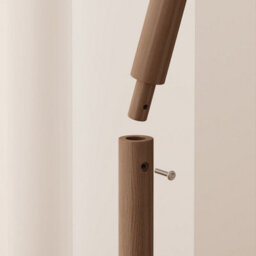 Yqjjgl Solid Wood Freestanding Clothes Rail With Hooks For Home Office Walnut Coat Rack Clothes Rack - thumbnail 7