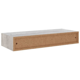 Berkfield Wall Drawer Shelves 2 Pcs Concrete Grey 60X23.5X10Cm Mdf - thumbnail 7
