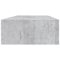Berkfield Wall Drawer Shelves 2 Pcs Concrete Grey 60X23.5X10Cm Mdf - thumbnail 6