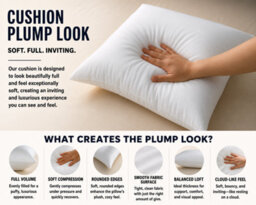 ARLinens Cushion Pad Hollowfiber Inner Insert Scatter Filler Deep Filled Plum Cushion - thumbnail 2