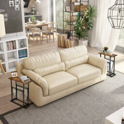 Costway Industrial Sofa Side Table W/ Magazine Holder Coffee Snack Table Laptop Desk - thumbnail 8
