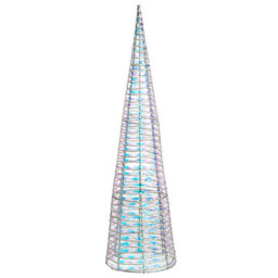 Beliani Set Of 3 Christmas Decorations Led Sonder Christmas Tree 40/60/80 Cm White - thumbnail 6