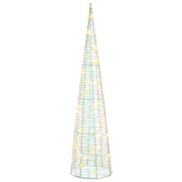 Beliani Set Of 3 Christmas Decorations Led Sonder Christmas Tree 40/60/80 Cm White - thumbnail 5