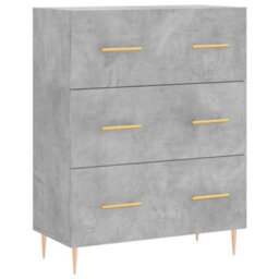 Berkfield Highboard Concrete Grey 69.5X34X180 Cm Engineered Wood - thumbnail 7