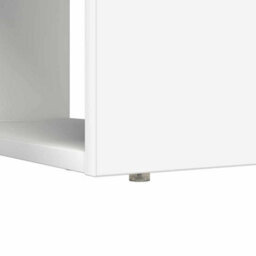 Berkfield Modern Desk With Storage White 113X54X120 Cm Engineered Wood - thumbnail 9