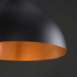 Valuelights Dexter Retro Style Black And Gold Metal Ceiling Light Shade (D)24Cm - thumbnail 3