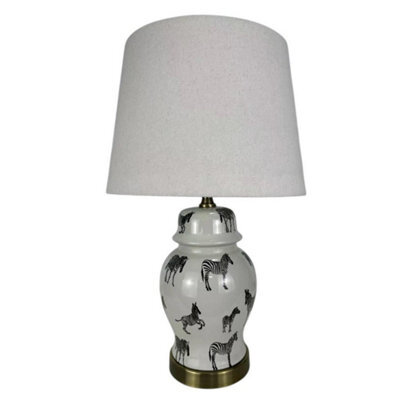 Minster Lamp And Shade - Ceramic - L18 X W18 X H40 Cm - image 1