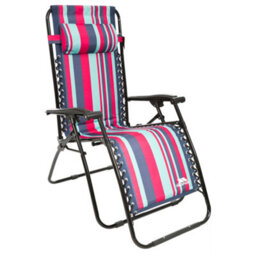 Trespass Glentilt Reclining Garden Chair/recliner Tropical Stripe (One Size) - thumbnail 3