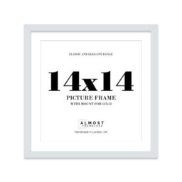 "14X14"" Light Grey Picture Frame - 14X14"" Square Frame With 13X13"" Mount For 14X14""/13X13"" Pictures Moderrn Style Thin Edge, 1 Pack" - thumbnail 1
