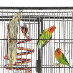 Yaheetech Black Rolling Metal Bird Cage With Detachable Stand Large - thumbnail 6