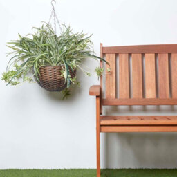 Homescapes Artificial Green Handcrafted Hanging Basket Spider Plant, 60 Cm - thumbnail 7