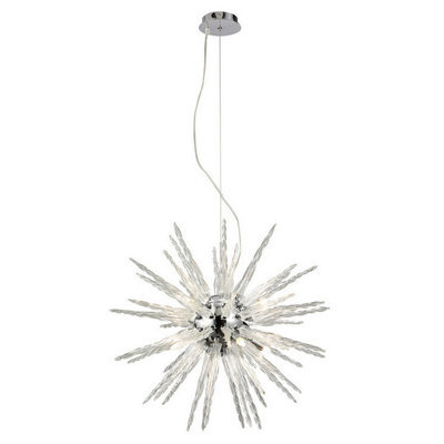 Luminosa Lighting Luminosa Tropez Pendant 8 Light G9 Polished Chrome/glass - image 1