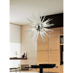 Luminosa Lighting Luminosa Tropez Pendant 8 Light G9 Polished Chrome/glass - thumbnail 3