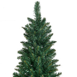 Costway 8 Ft Artificial Christmas Tree Slim Pencil W/ Metal Stand Decorative Xmas Tree - thumbnail 3